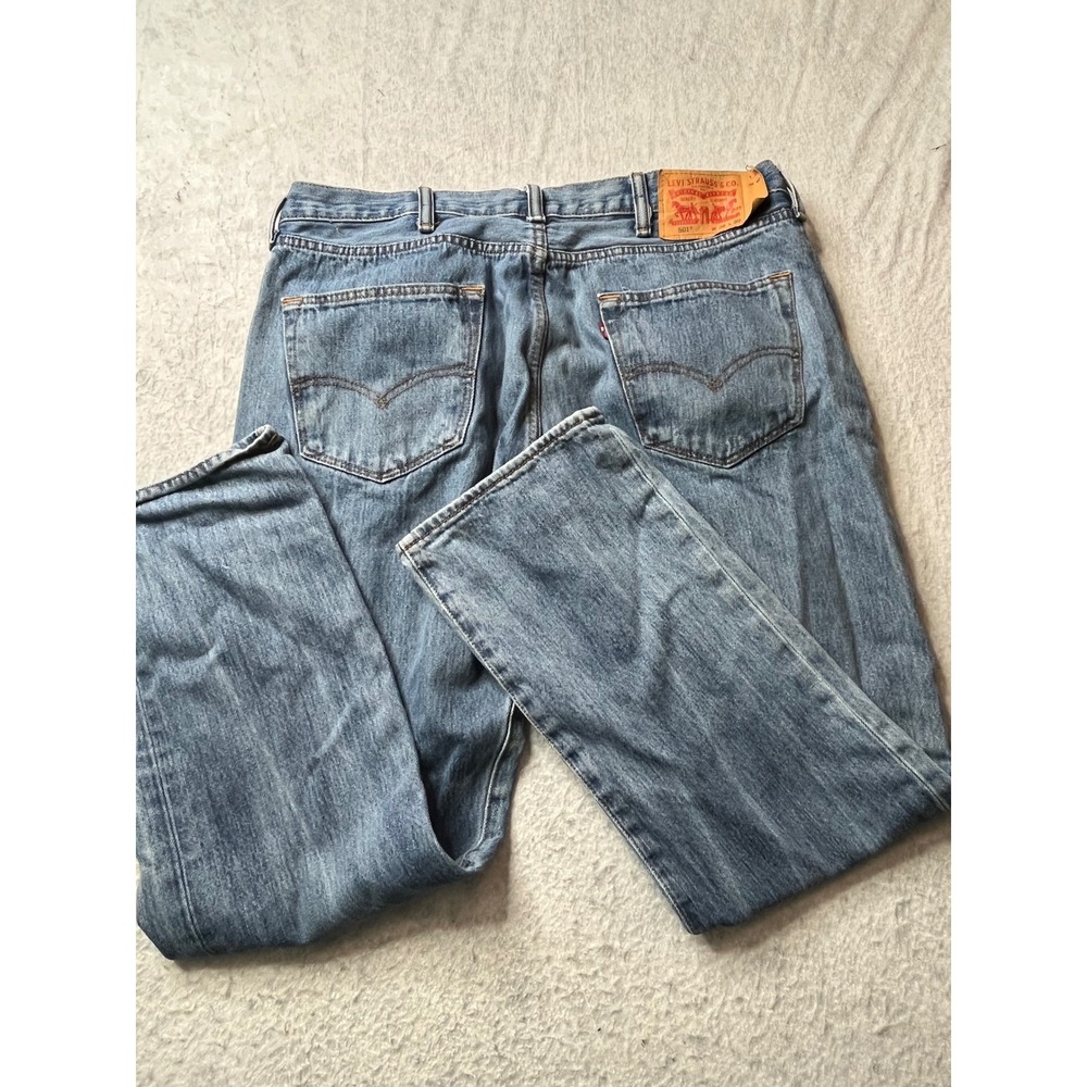 Levi Strauss 501 Mens Jeans Blue Straight‎ Leg W38 L30 medium wash